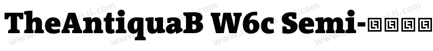 TheAntiquaB W6c Semi字体转换